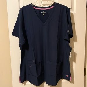 Navy Med Couture scrub top